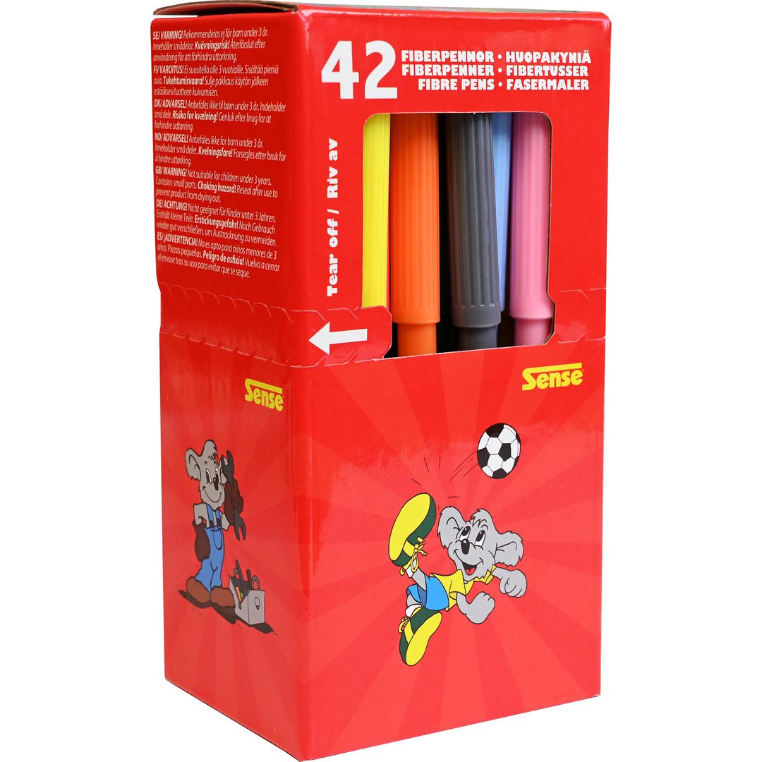 SENSE Fiberpenna fine 42/fp | Skola och förskola - Pennor och tillbehör - Fiberpennor - Standard | Kontorsexperten