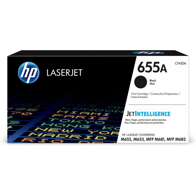 HP Toner CF450A 655A 12,5K Svart | Toner och bläck - Tonerkassetter - Toner HP | Kontorsexperten