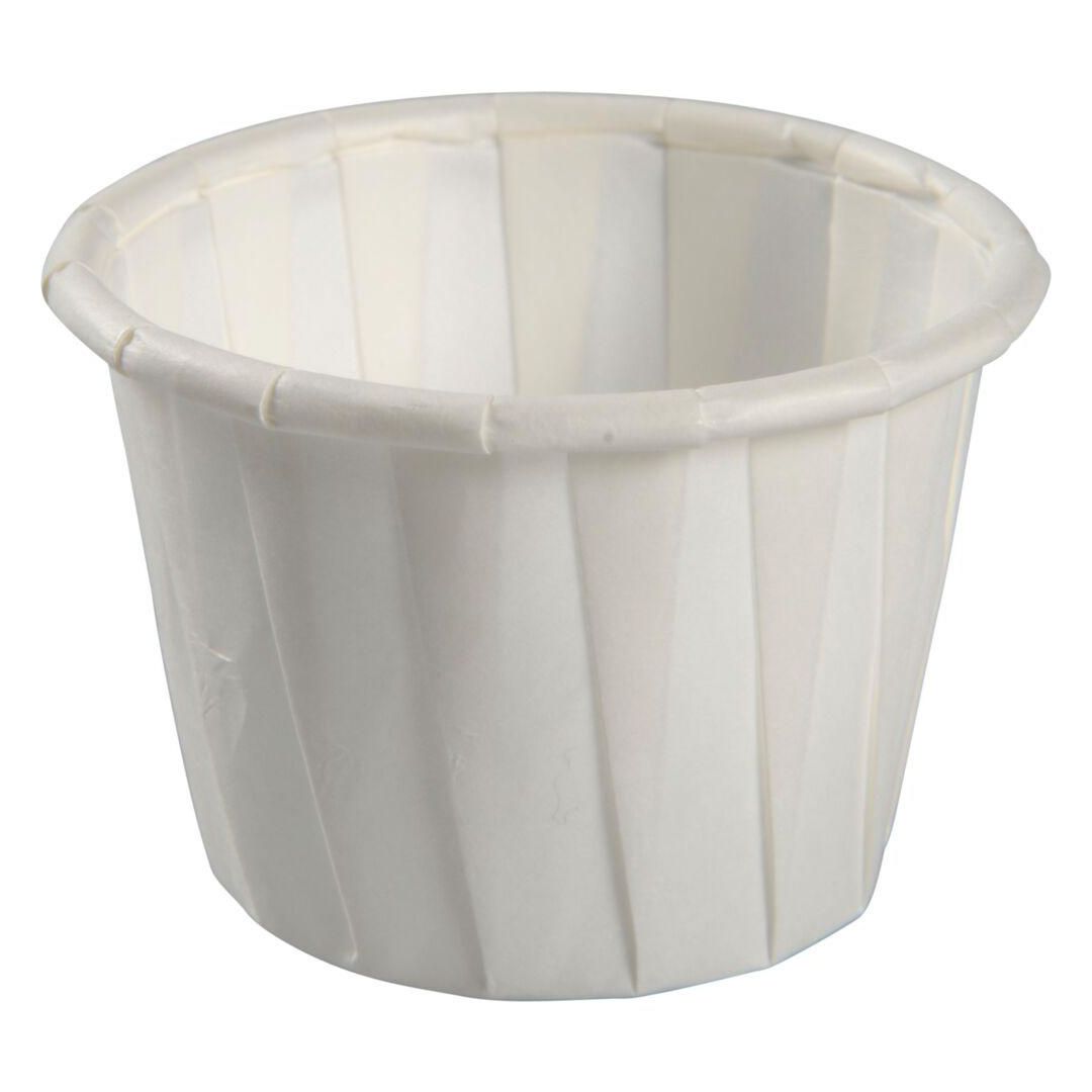 ABENA Plissébägare ø4,4cm 3cl vit 250m/FP | Kök och servering - Engångsartiklar - Pappersbägare | Kontorsexperten