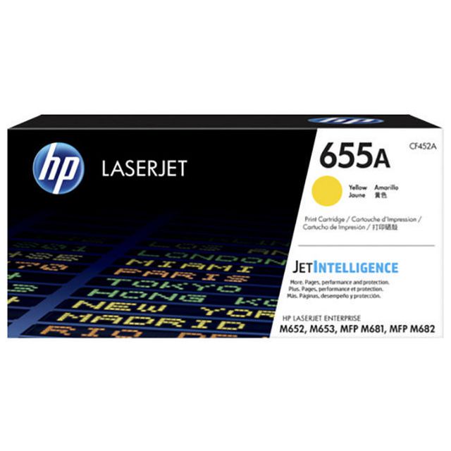 HP Toner CF452A 655A 10,5K Gul | Toner och bläck - Tonerkassetter - Toner HP | Kontorsexperten