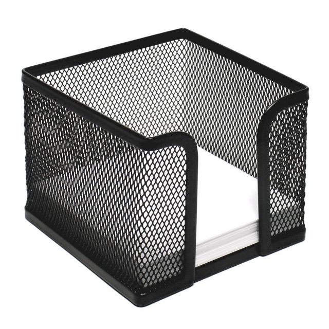 Anteckningshållare, 95 x 95 mm, metallnät, svart | Kontorsmaterial - Block och anteckningsböcker - Blockställ | Kontorsexperten