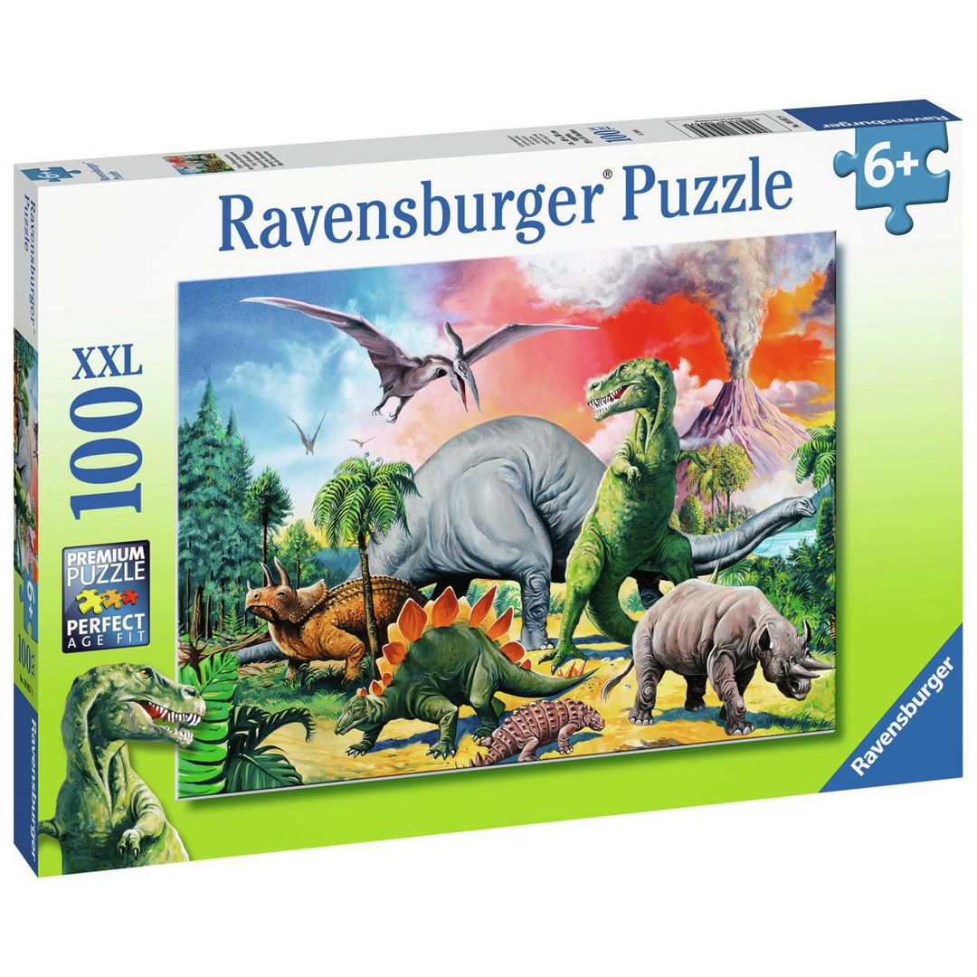 Pussel Dinosaurier 100 bitar | Skola och förskola - Lekmaterial - Pussel - Askpussel | Kontorsexperten