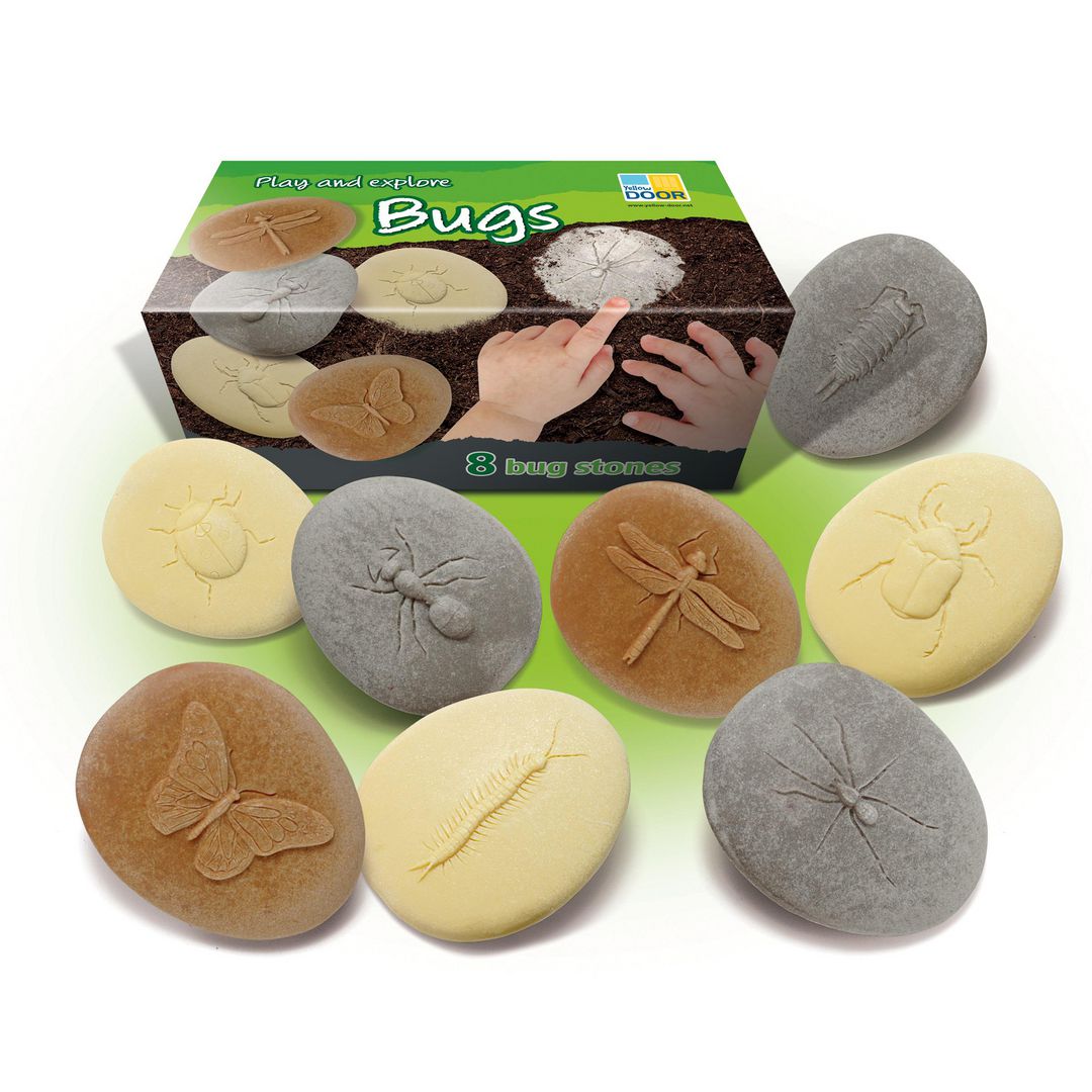 YELLOW DOOR Undersök insekter av sten 8/fp | Skola och förskola - Lekmaterial - Lekfigurer - Djur | Kontorsexperten