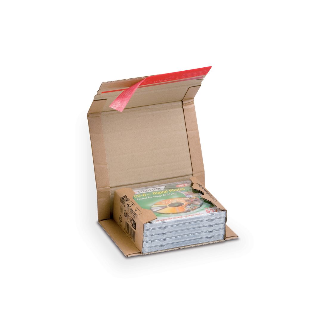 COLOMPAC E-handelslåda 147x126mm Brun | Emballage och lagerutrustning - Lådor och well - E-handelslådor | Kontorsexperten