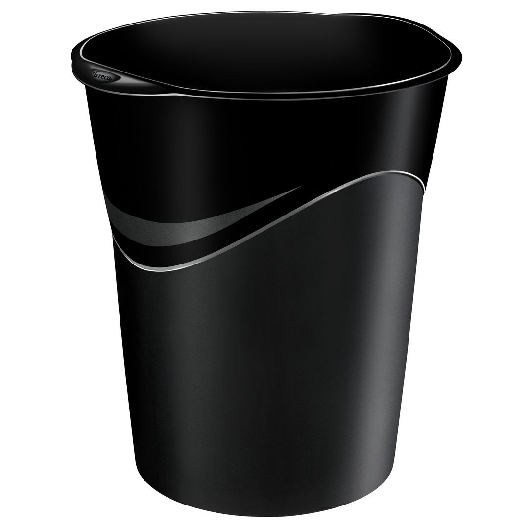 LYRECO WASTE BIN 14L BLK | Kontorsmaterial - Till skrivbordet - Papperskorgar | Kontorsexperten