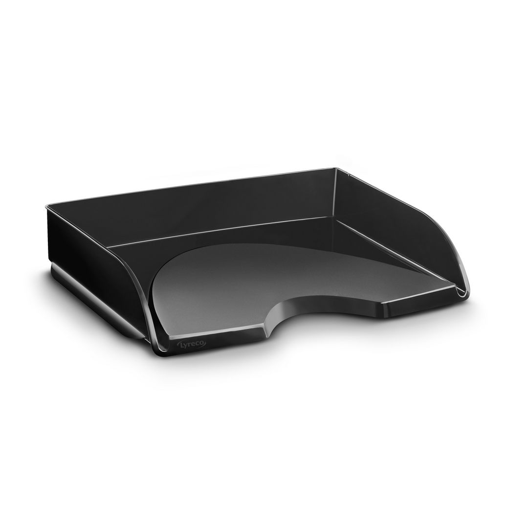 LYRECO LETTER TRAY LANDSCAPE BLACK | Kontorsmaterial - Till skrivbordet - Brevkorgar | Kontorsexperten