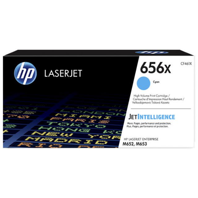 HP Toner CF461X 656X 22K Cyan | Toner och bläck - Tonerkassetter - Toner HP | Kontorsexperten