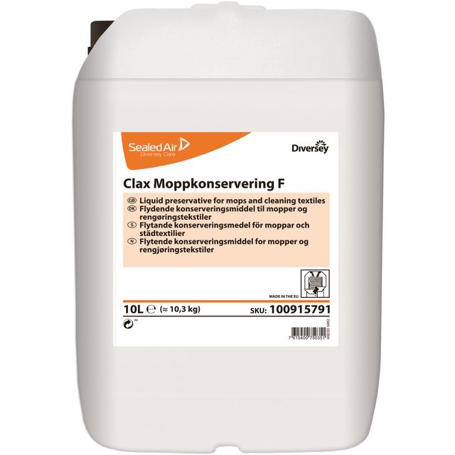 DIVERSEY Moppkonservering F CLAX 10L | Städ och hygien - Tvättmedel och klädvård - Tvättmedel | Kontorsexperten