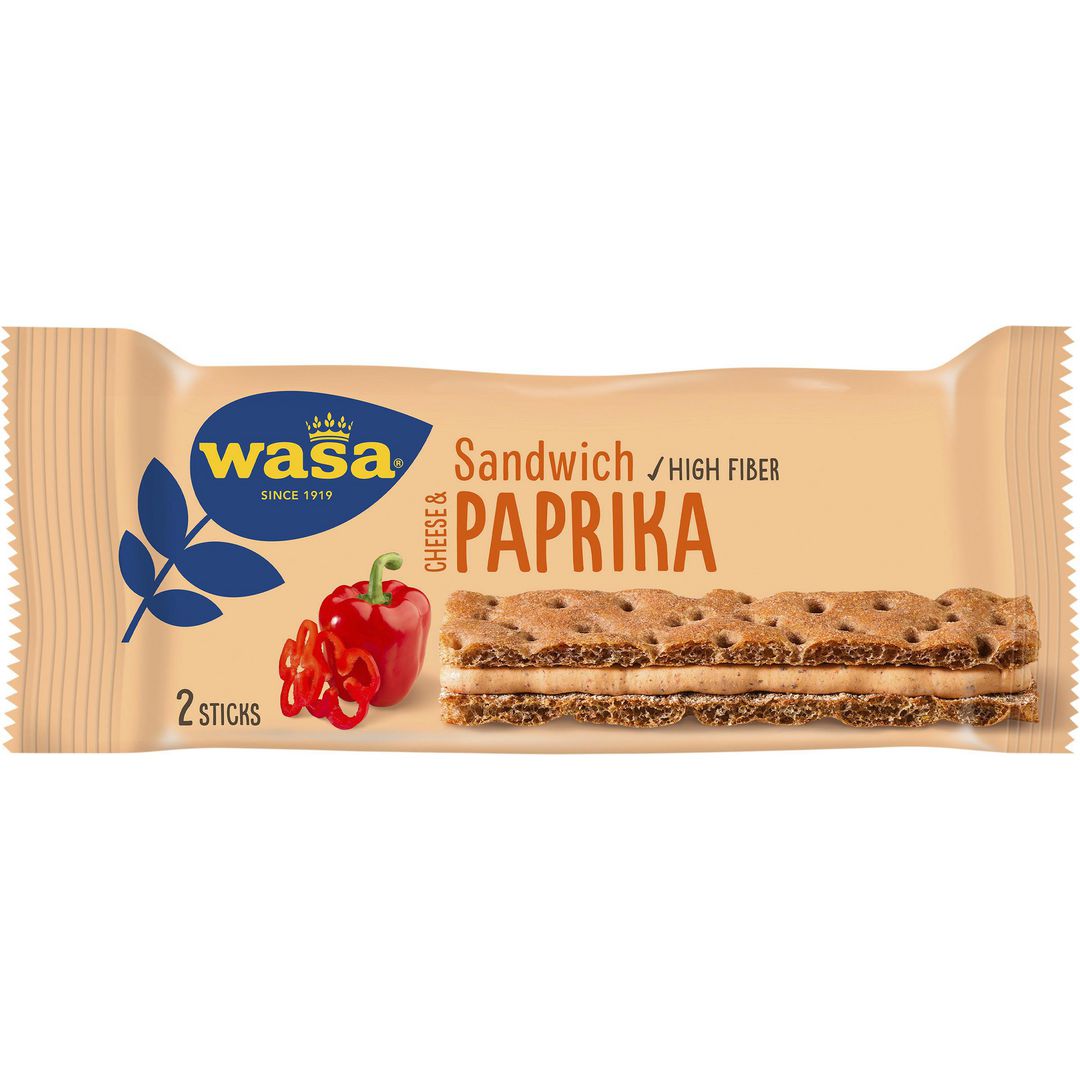 WASA Knäckebröd Paprika 37g | Kök och servering - Ätbart - Kakor och bröd | Kontorsexperten