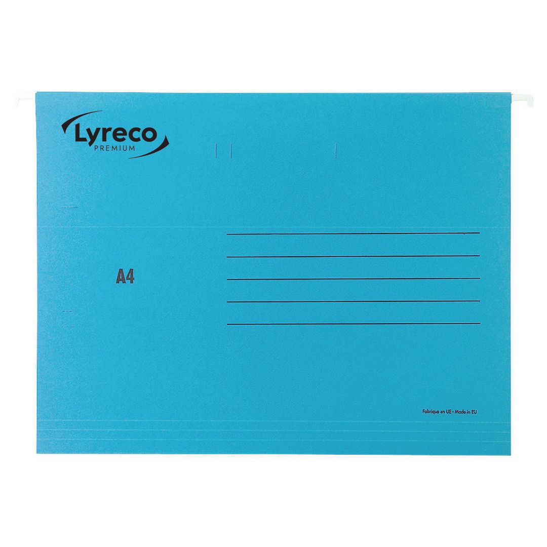LYRECO PREMIUM Hängmapp A4 blå 25/fp | Kontorsmaterial - Mappar och plastfickor - Hängmappar | Kontorsexperten