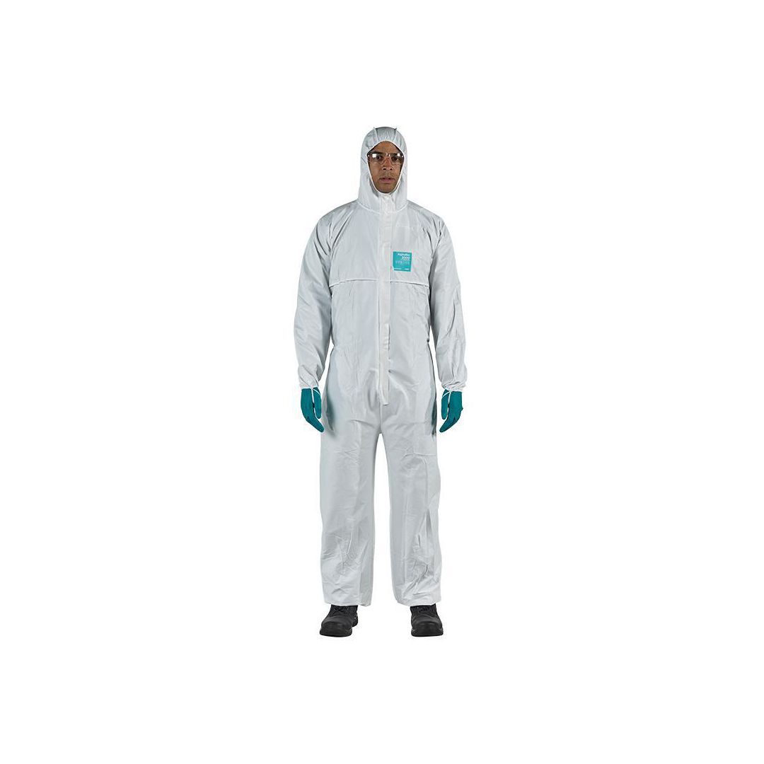 ALPHATEC Skyddsoverall 2000 vit M | Skyddsutrustning - Engångskläder - Skyddsoverall | Kontorsexperten