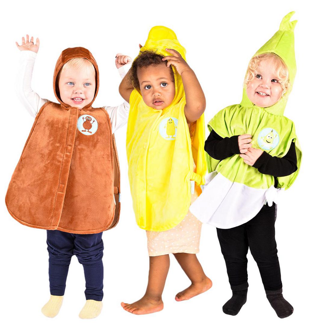 Maskeraddräkt Babblarna Set2 1-4år 3/fp | Skola och förskola - Lekmaterial - Maskeraddräkter | Kontorsexperten