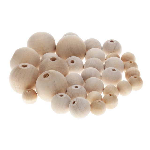 PLAYBOX Träpärlor 20mm 100/fp | Skola och förskola - Hobbymaterial - Pärlor | Kontorsexperten