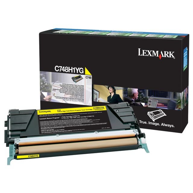 LEXMARK Toner C748H1YG gul | Toner och bläck - Tonerkassetter - Toner Lexmark | Kontorsexperten