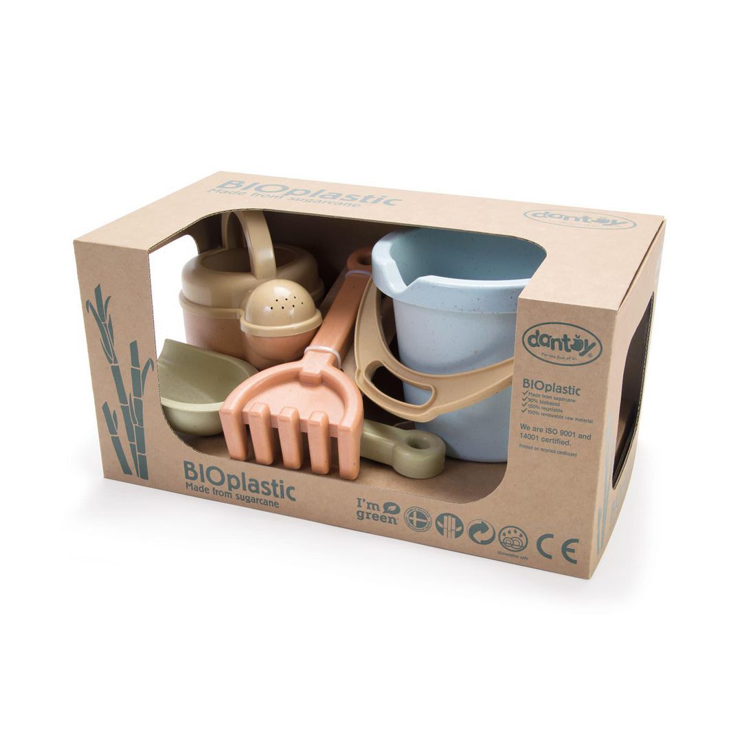 DANTOY Sandset av bioplast 4/fp | Skola och förskola - Lekmaterial - Sandlek och vattenlek | Kontorsexperten