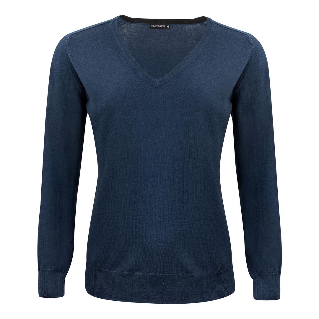 J. HARVEST & FROST Tröja merino J.HoF v-ring dam navy XL | Yrkeskläder - Tröjor och Sweatshirts - Stickat | Kontorsexperten