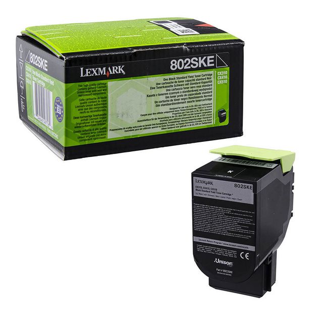 LEXMARK Toner 80C2SKE svart | Toner och bläck - Tonerkassetter - Toner Lexmark | Kontorsexperten