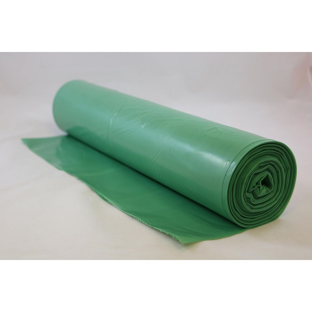 Plastsäck BIO-PE LLD COEX 125L 45my grön/vit 25/rl | Städ och hygien - Påsar och säckar - Plastsäckar | Kontorsexperten