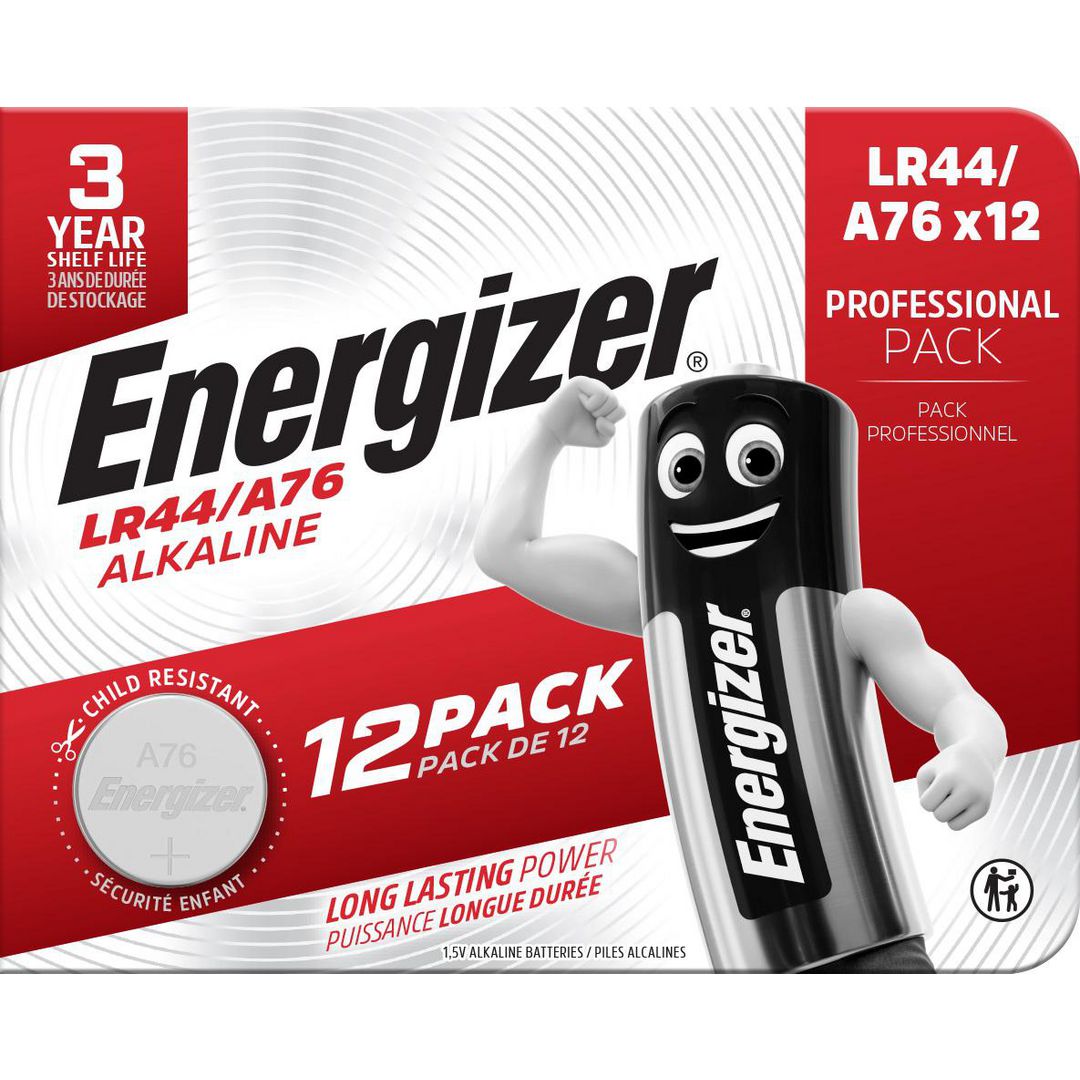 ENERGIZER Batteri A76/LR44 12/fp | Kontorsmaskiner - Batterier - Knappcellsbatterier | Kontorsexperten
