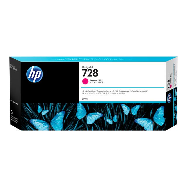 HP Bläckpatron 728, F9K16A, magenta, singelförpackning, hög kapacitet | Toner och bläck - Bläckpatroner - Bläckpatroner HP | Kontorsexperten