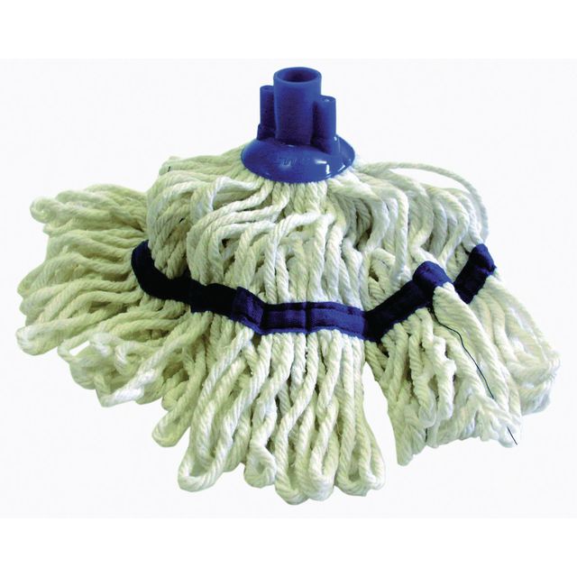MAX Minisvabbgarn färgkodad 25cm blå | Städ och hygien - Moppar och stativ - Svabbar | Kontorsexperten