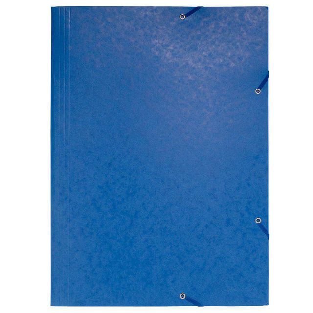 Exacompta Gummibandsmapp 3-klaff A3 600g blå | Kontorsmaterial - Mappar och plastfickor - Gummibandsmappar 3-klaff - Kartong | Kontorsexperten