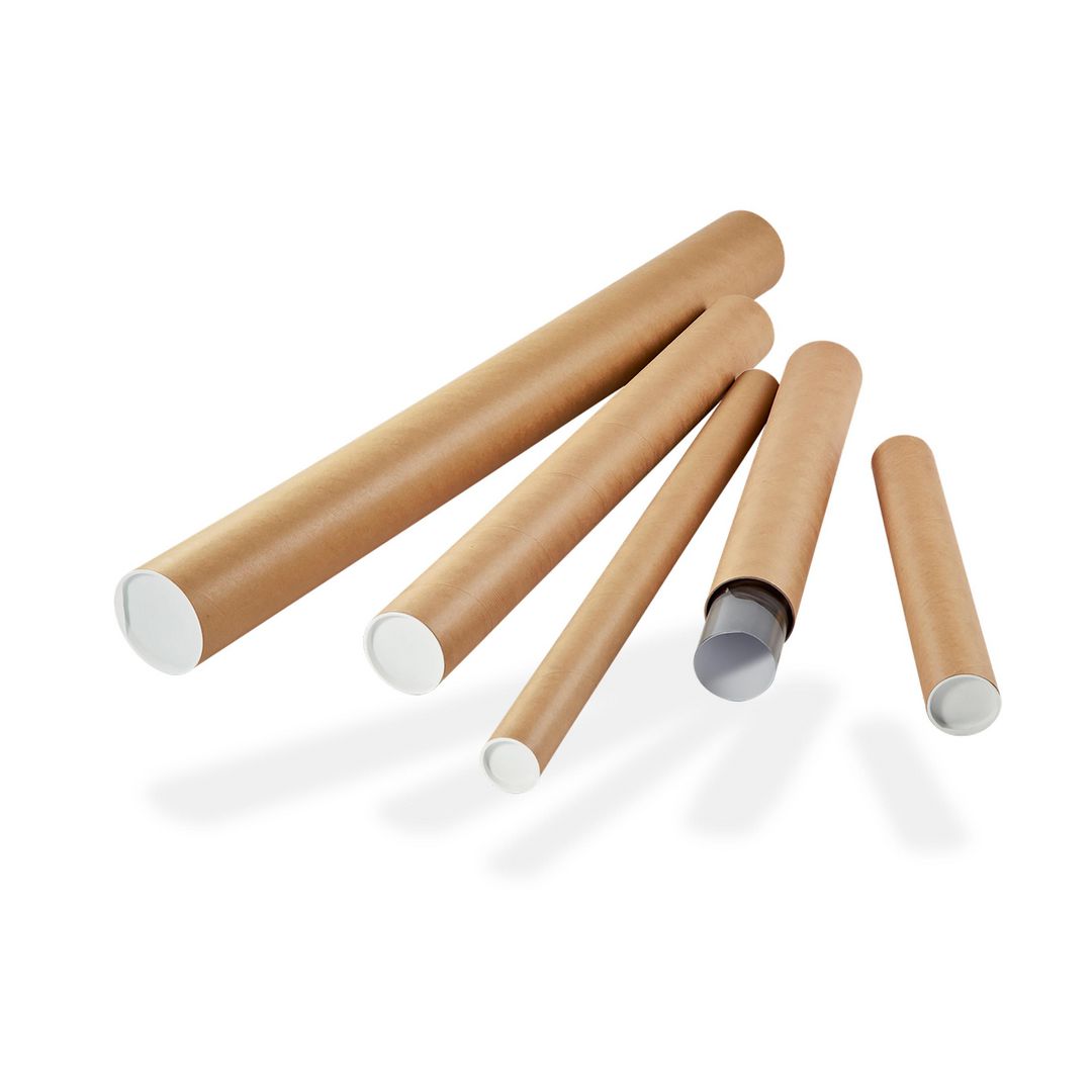 Dinkhauser Papptub 750x80mm brun | Emballage och lagerutrustning - Lådor och well - Papptuber | Kontorsexperten