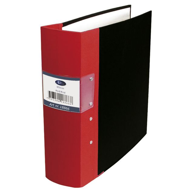 ACTUAL Kontorspärm A4 80mm röd | Kontorsmaterial - Pärmar och register - Träryggspärmar - A4 | Kontorsexperten