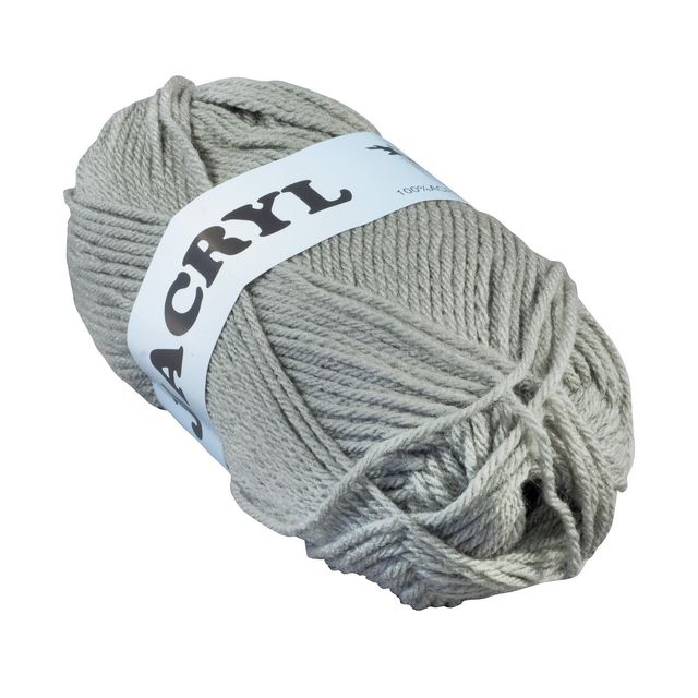 Akrylgarn 50g grå | Skola och förskola - Hobbymaterial - Garn | Kontorsexperten