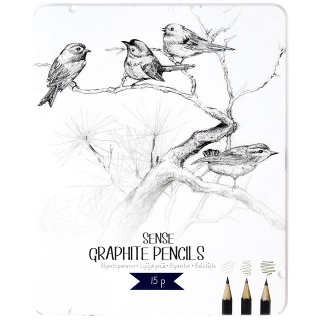 SENSE Skisspennor 15/fp | Skola och förskola - Konstnärsprodukter - Skisspennor, kol och grafitkritor | Kontorsexperten