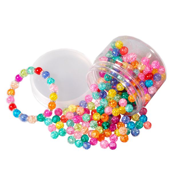 Krackelerade glaspärlor, 1 mm, 20 olika färger | Skola och förskola - Hobbymaterial - Pärlor | Kontorsexperten