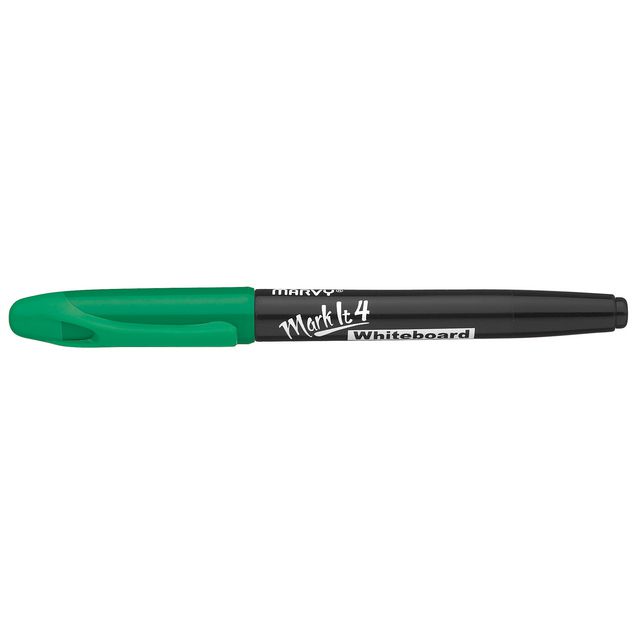 MARVY Whiteboardpenna, MarkIt 4, icke-permanent, alkoholbaserat bläck, 2 mm, mediumspets, grön | Kontorsmaterial - Pennor - Whiteboardpennor - Rund spets | Kontorsexperten