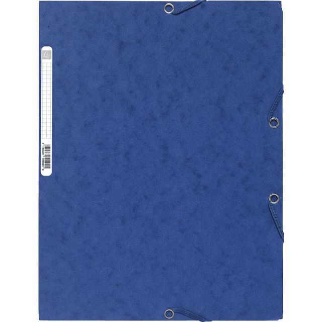 Exacompta Gummibandsmapp 3-klaff Nature Future® A4, 250 ark, 240 x 320 mm, presspan, blå | Kontorsmaterial - Mappar och plastfickor - Gummibandsmappar 3-klaff - Kartong | Kontorsexperten
