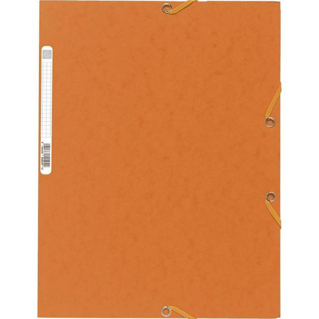 EXACOMPTA Gummibandsmapp 3-klaff Nature Future® A4, 250 ark, 240 x 320 mm, presspan, orange | Kontorsmaterial - Mappar och plastfickor - Gummibandsmappar 3-klaff - Kartong | Kontorsexperten