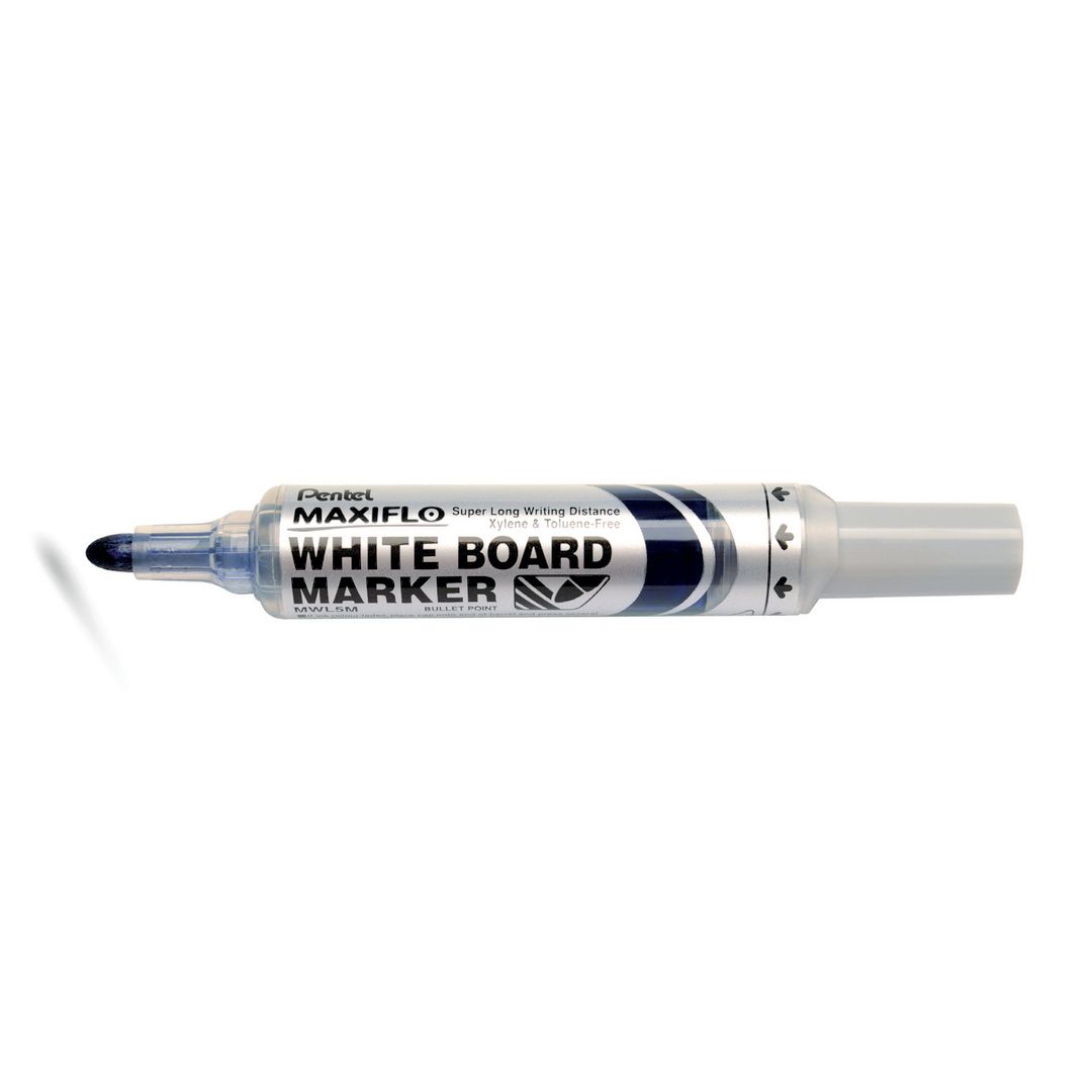 PENTEL Whiteboardpenna Maxiflo rund blå | Kontorsmaterial - Pennor - Whiteboardpennor - Rund spets | Kontorsexperten