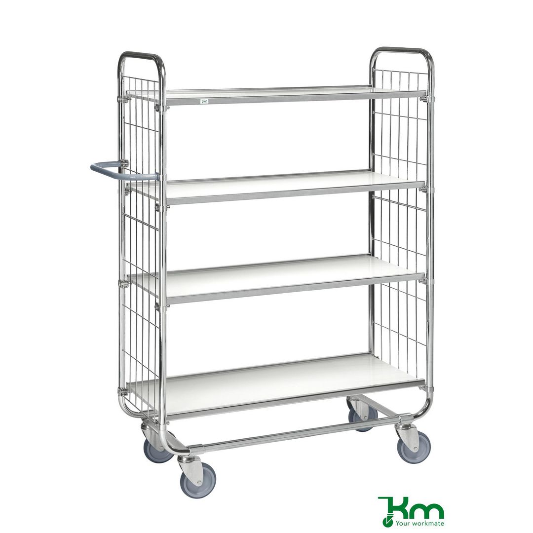 Hyllvagn 8000 4 hyllplan 815x470x1590mm | Emballage och lagerutrustning - Lagerutrustning - Hyllvagnar | Kontorsexperten