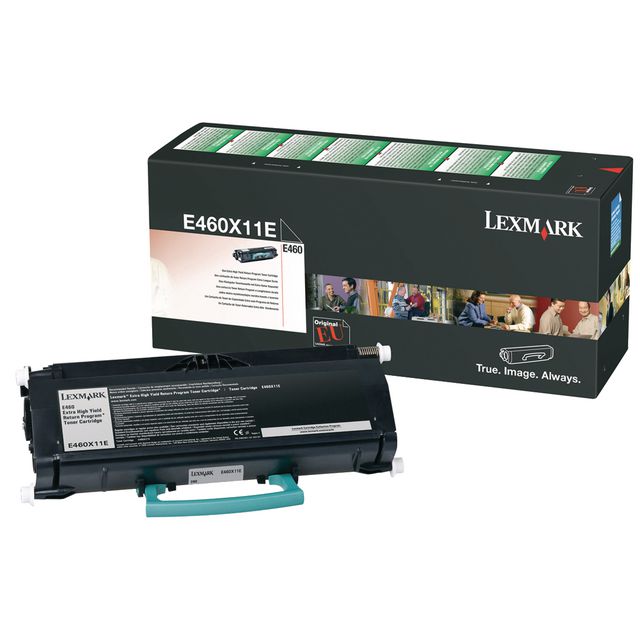 Lexmark Toner, svart, singelförpackning, E460X11E | Toner och bläck - Tonerkassetter - Toner Lexmark | Kontorsexperten