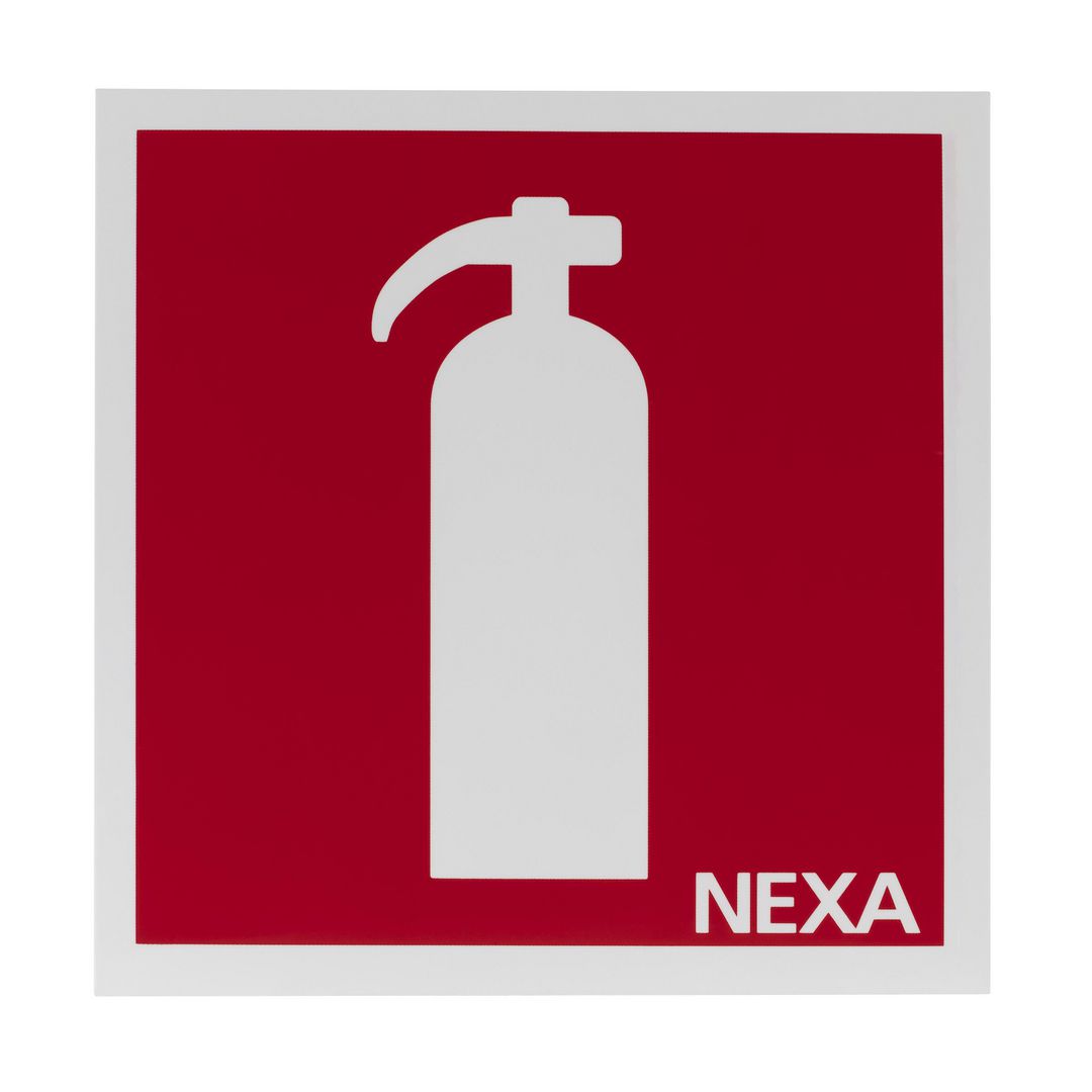 NEXA Skylt Brandsläckare 20x20cm | Skyddsutrustning - Brandsäkerhet - Brandskyltar | Kontorsexperten