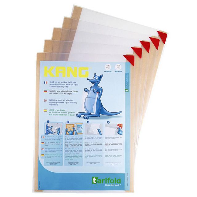 DJOIS A4 självhäftande plastficka med magnetstängning PVC 10 ark genomskinlig 5/fp | Kontorsmaterial - Mappar och plastfickor - Plastfodral | Kontorsexperten