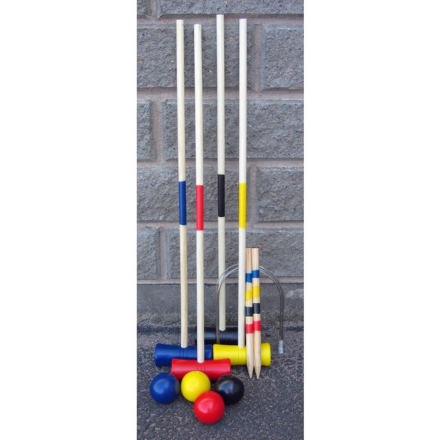 Krocketset trä, 4 spelare | Skola och förskola - Idrott, hälsa och rörelse - Spel och aktiviteter | Kontorsexperten