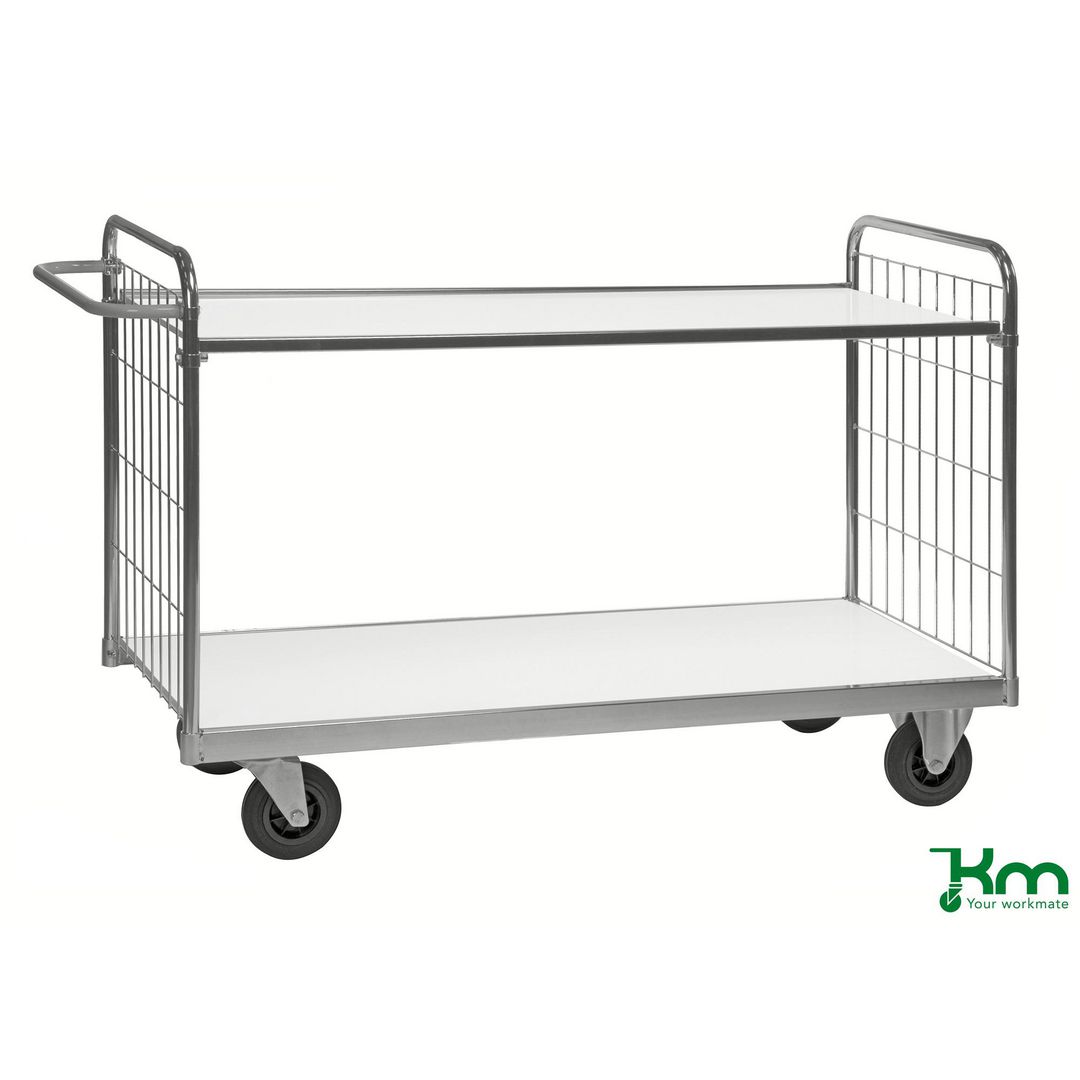 Hyllvagn 9000 2 hyllplan 1190x650x1025mm | Emballage och lagerutrustning - Lagerutrustning - Hyllvagnar | Kontorsexperten