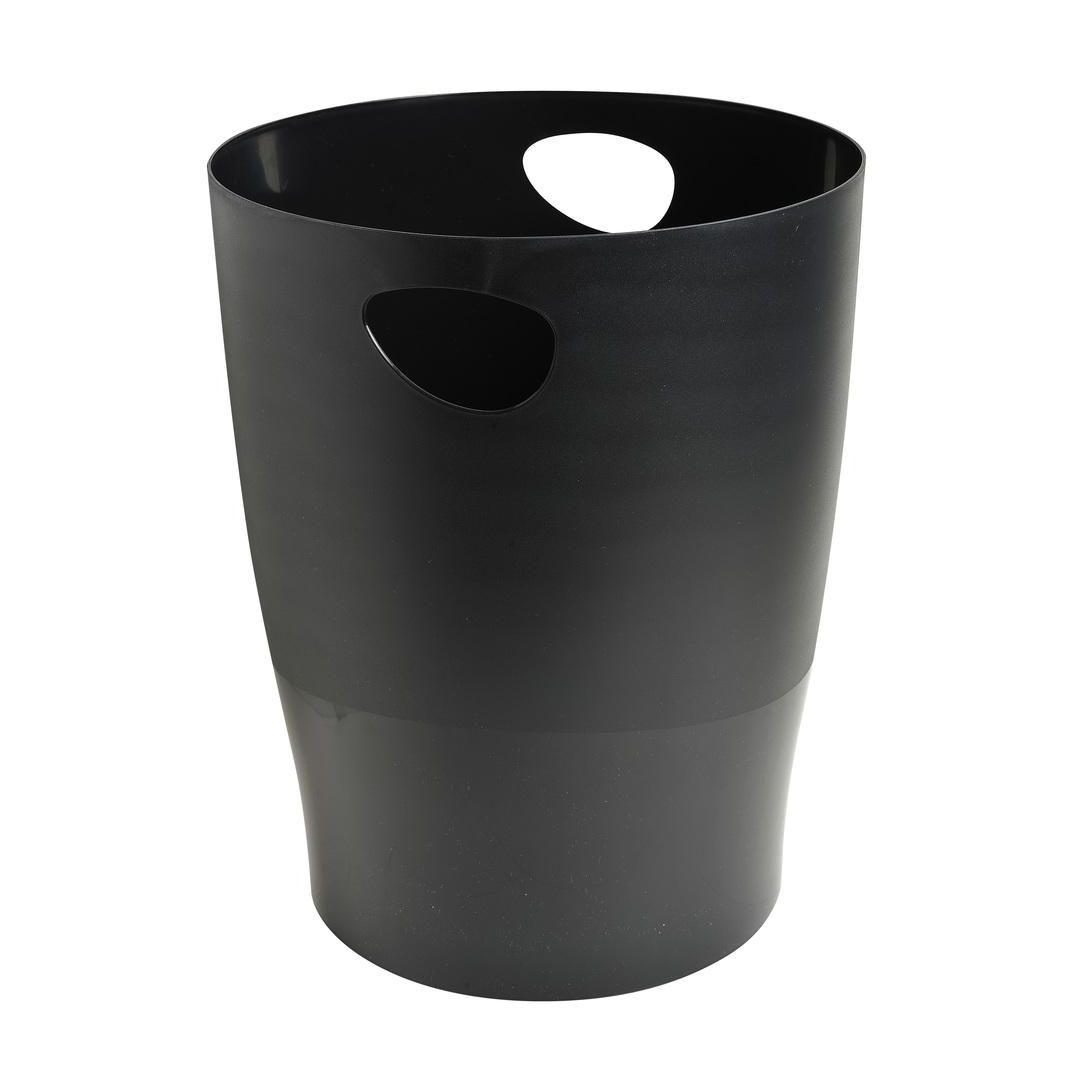 EXACOMPTA Papperskorg EXACOMPTA recycled 15L svart | Kontorsmaterial - Till skrivbordet - Papperskorgar | Kontorsexperten