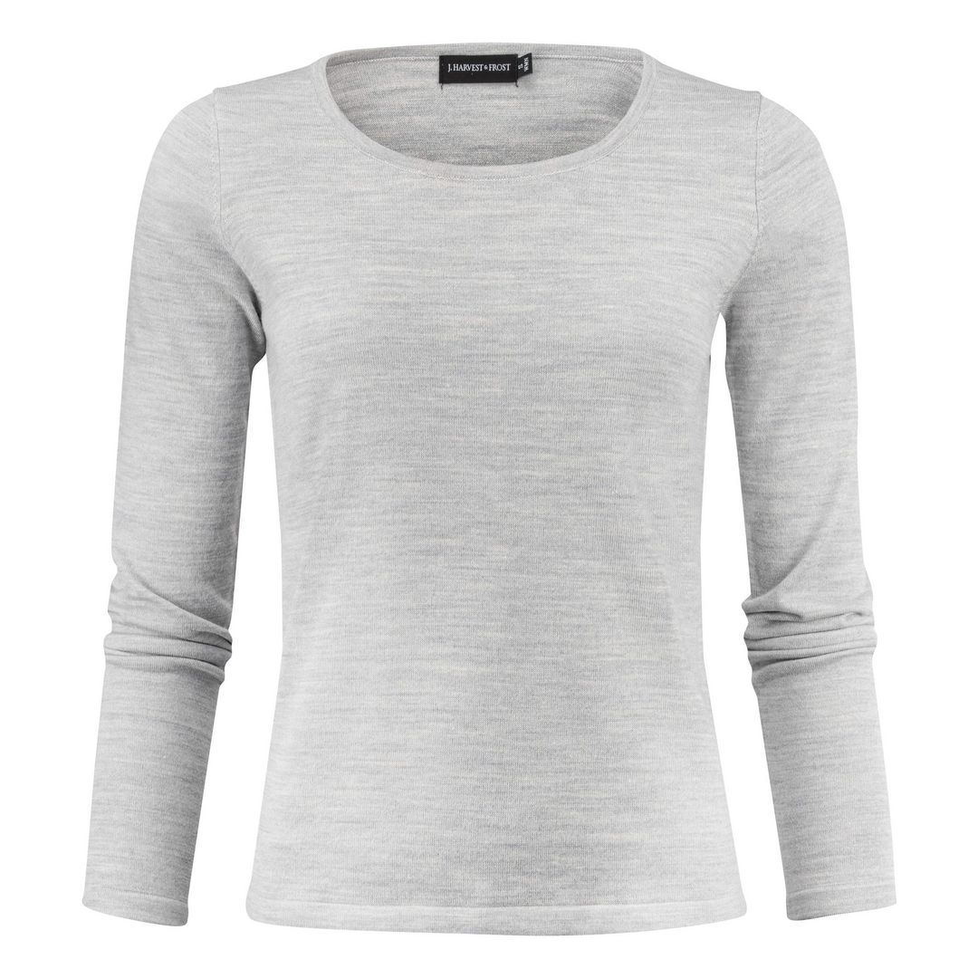 J. HARVEST & FROST Tröja merino J.HoF u-ring dam grå XL | Yrkeskläder - Tröjor och Sweatshirts - Stickat | Kontorsexperten