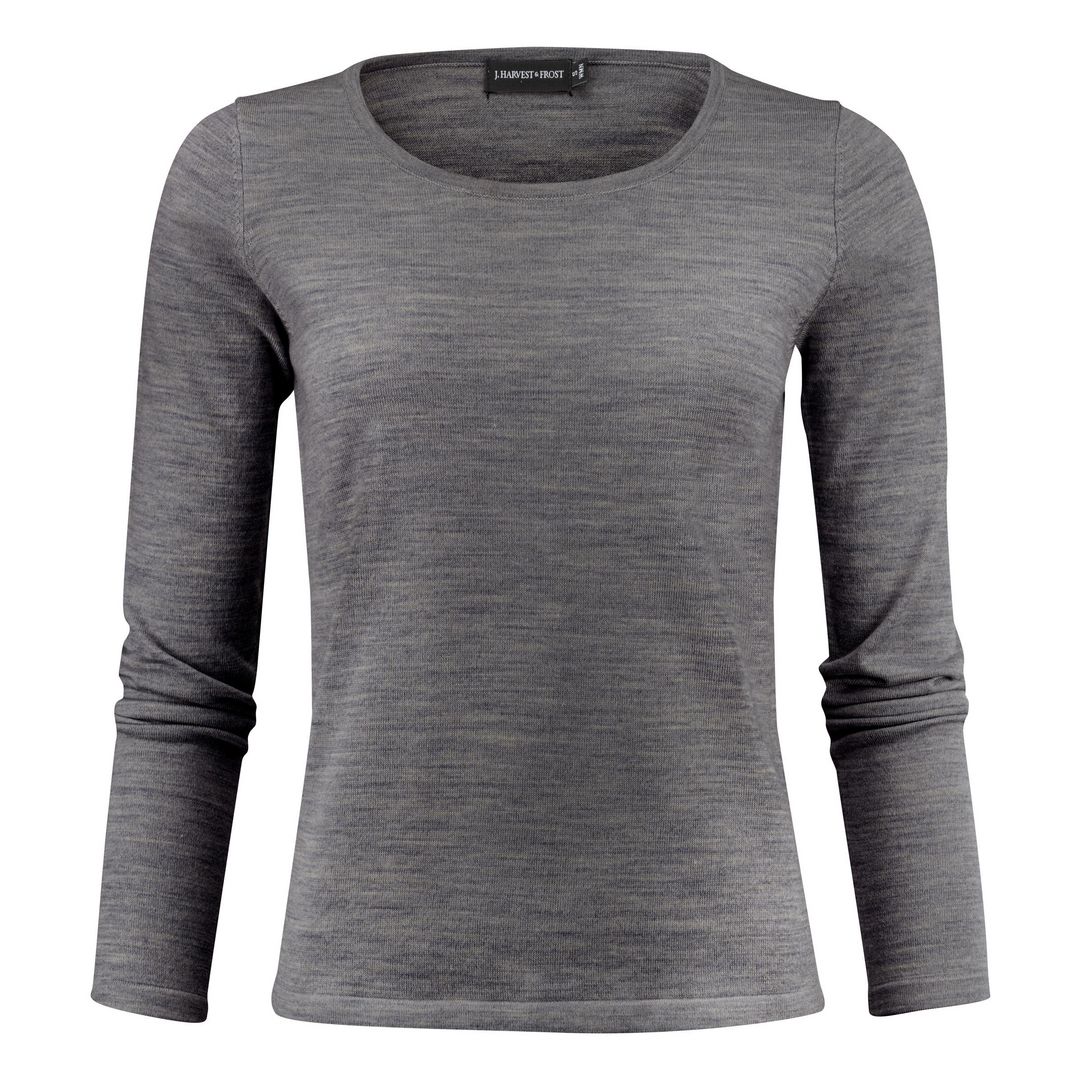 J. HARVEST & FROST Tröja merino J.HoF u-ring dam mörkgrå M | Yrkeskläder - Tröjor och Sweatshirts - Stickat | Kontorsexperten