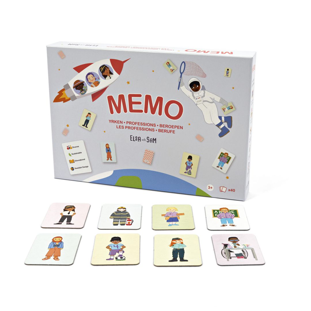ELSA OCH SAM Memory yrken, Inkluderande | Skola och förskola - Lekmaterial - Spel - Från 3 - 4 år | Kontorsexperten