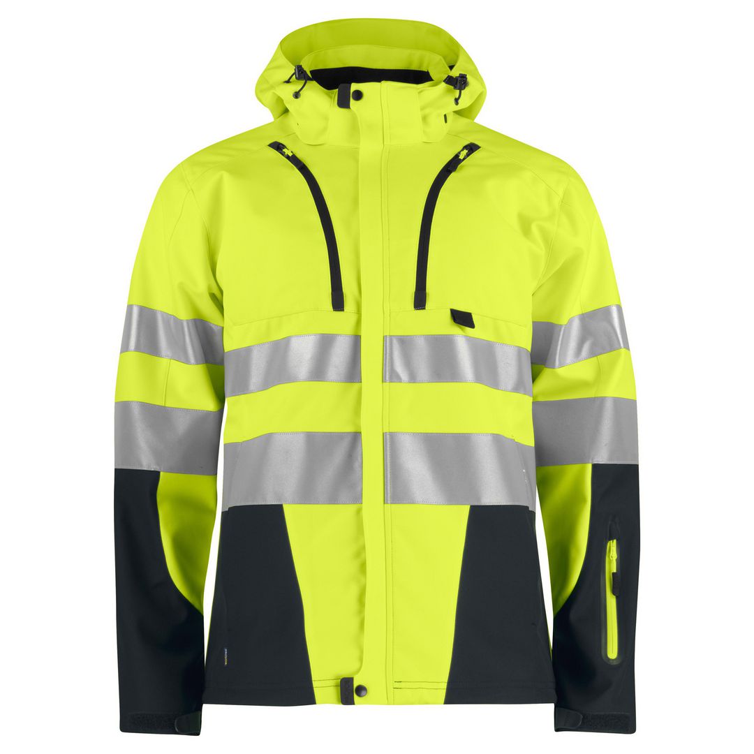 PROJOB Softshelljacka 6419 g/sv kl3/2 S | Arbetskläder - Varselkläder - Varseljackor | Kontorsexperten