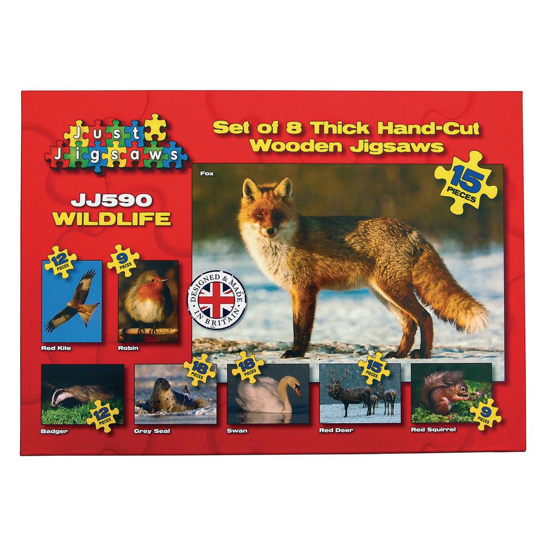 Pussel Nordiska djur 8 olika pussel | Skola och förskola - Lekmaterial - Pussel - Askpussel | Kontorsexperten