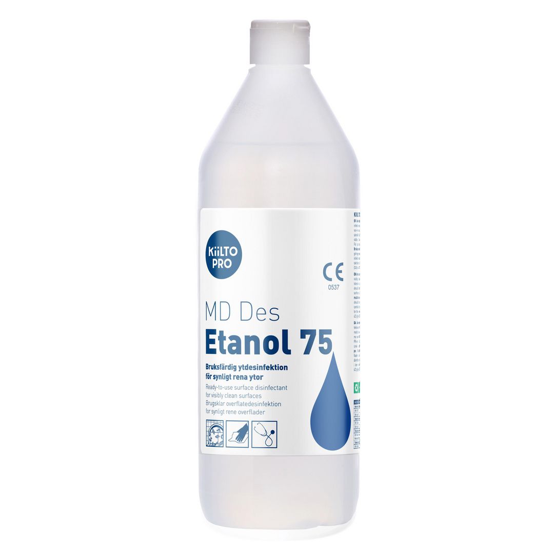 KIILTO PRO Ytdesinfektion MD Des Etanol 75 1L | Städ och hygien - Desinfektionsmedel - Ytdesinfektion | Kontorsexperten