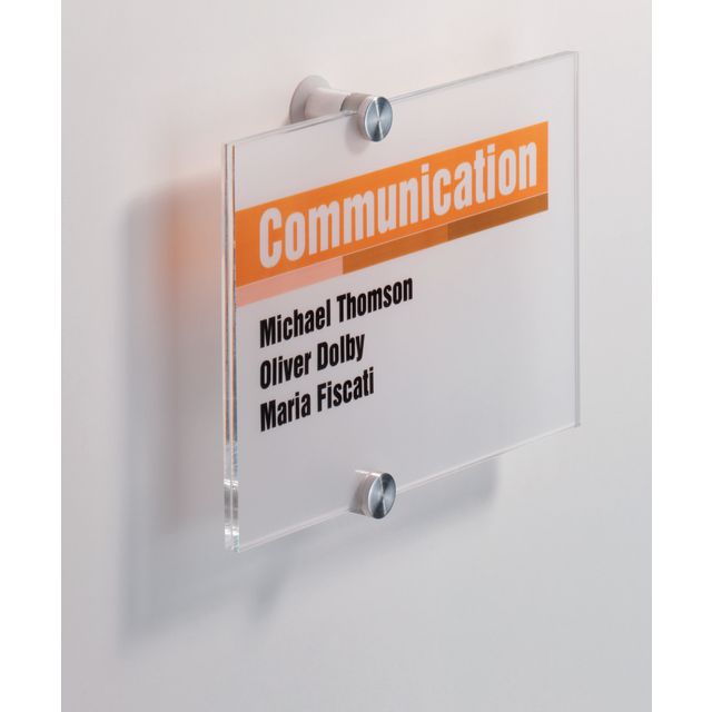 Durable Dörrskylt Crystal Sign 148x210mm | Kontorsmöbler och inredning - Tavlor ställ och ramar - Dörrskyltar | Kontorsexperten