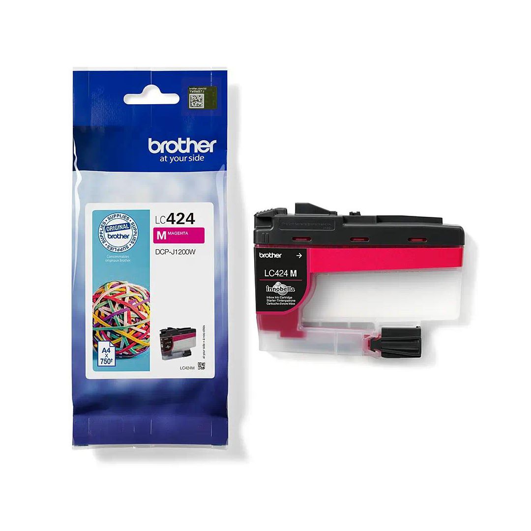 BROTHER Bläckpatron LC424M magenta | Toner och bläck - Bläckpatroner - Bläckpatroner Brother | Kontorsexperten